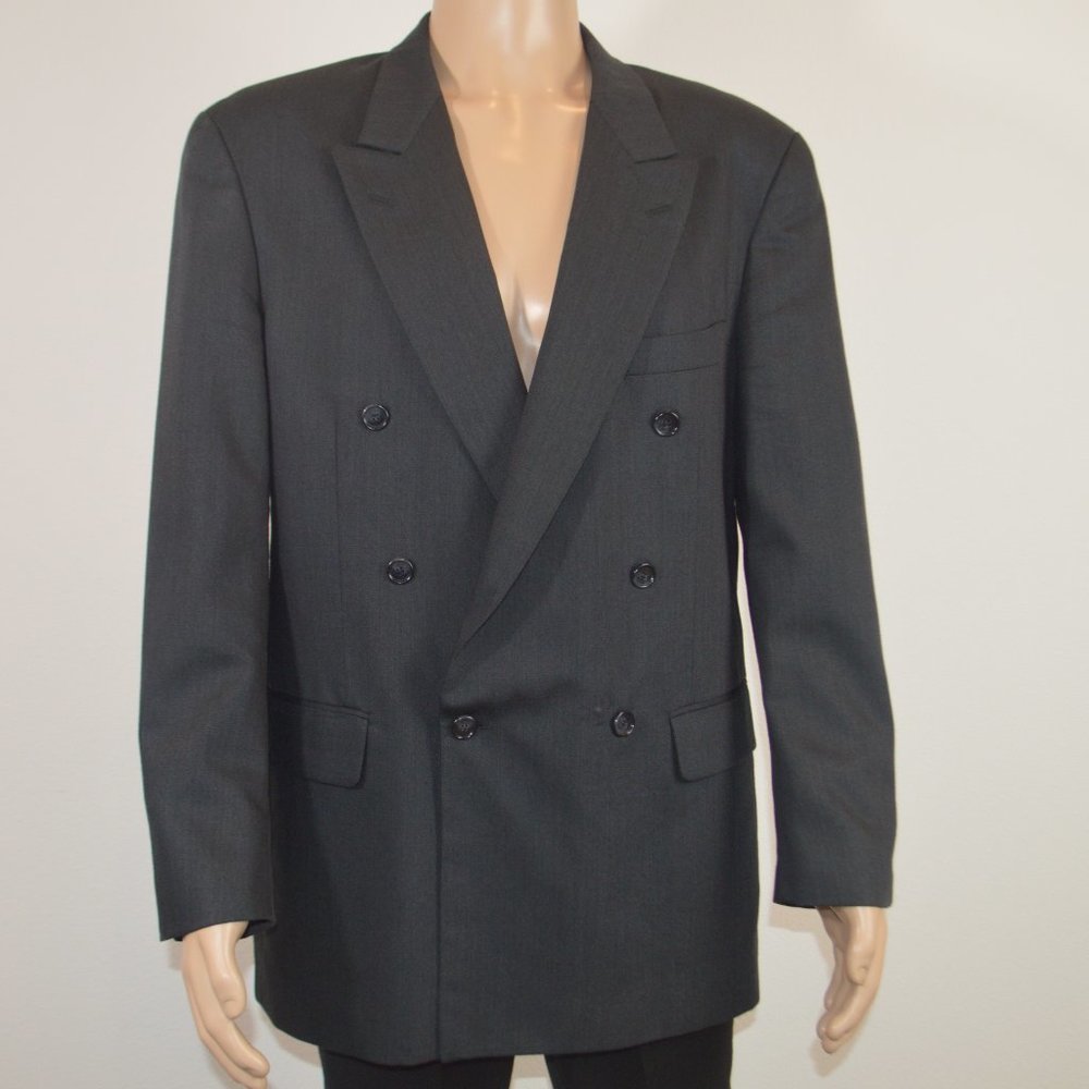 CIANNI CELLINI Coat Jacket Blazer Charcoal Gray Size 42R